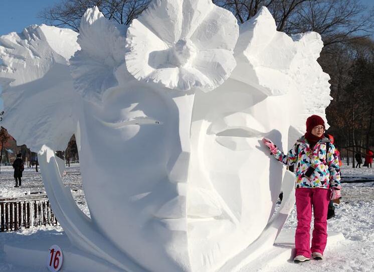 第二十五届全国雪雕比赛在哈尔滨落幕